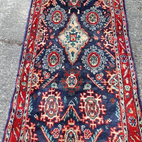 377 - Handmade Iranian Runner (100% wool) - 232cm x 70cm