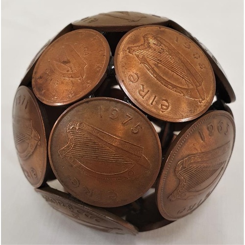 298A - Cylindrical or Ball of mostly Old Irish Pennies and Halfpennies - 1949 onwards