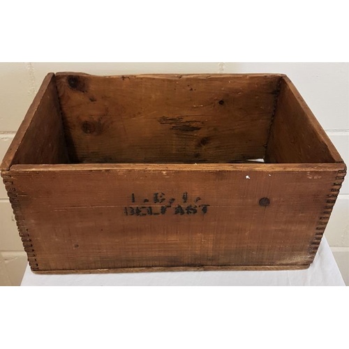 17 - Belfast Old Polar Ammo. Gelignite wooden crate