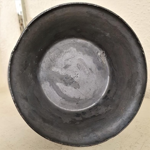 19 - Large Pewter Jug, c.13in tall
