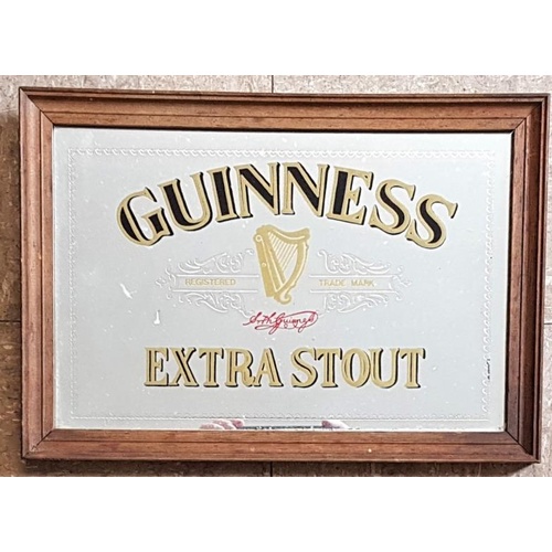 25 - Guinness Extra Stout Advertising Mirror c.13 x 9.5in