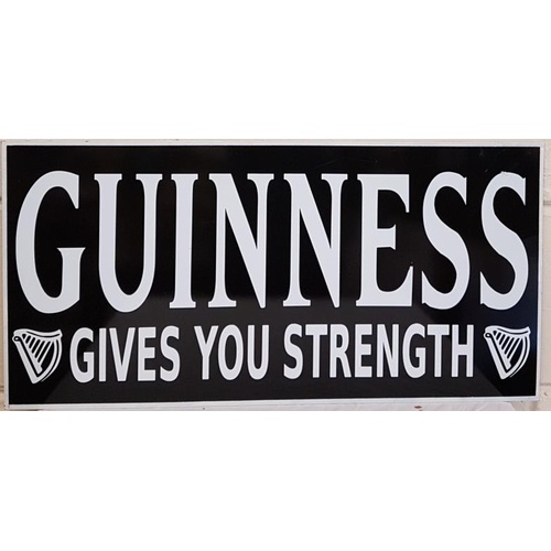 27 - Guinness Gives You Strength Advertising sign, c.24.5 x 12in