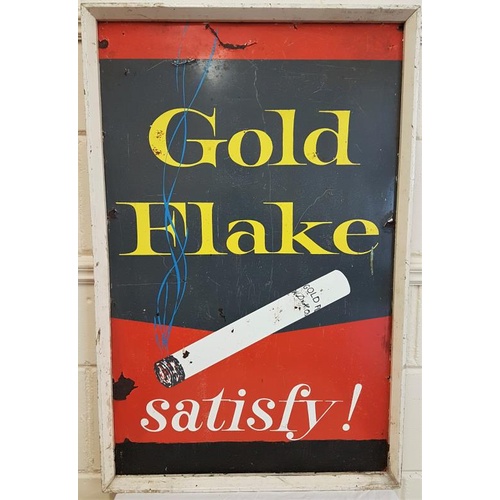 42 - 'Gold Flake. Old framed advertising sign, c.23.5 x 36in