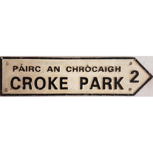 66 - Croke Park Cast Metal Sign - 4 x 15.5ins