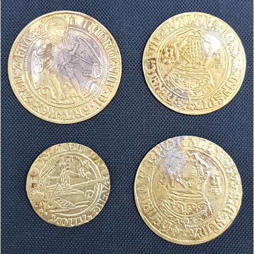 132 - The Mary Rose Trust: Presentation Commemorative Set of 24ct Gold on Silver Coins - Total weight 10 g... 