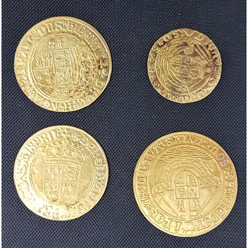 132 - The Mary Rose Trust: Presentation Commemorative Set of 24ct Gold on Silver Coins - Total weight 10 g... 