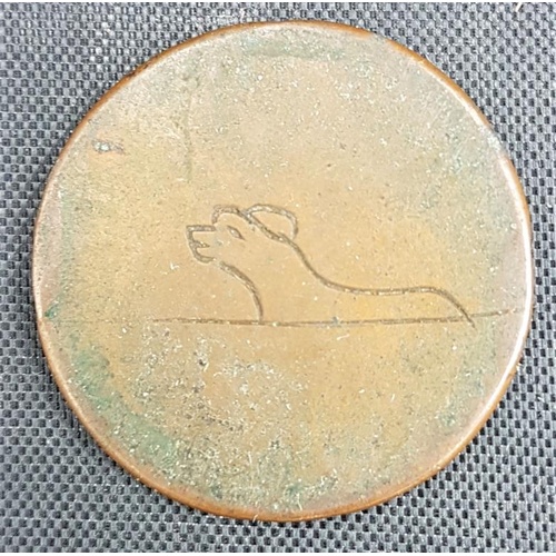 150 - Copper Birth Medal (Mary Badcock) born No. 1st 1741 (animal verso). - 10 grams