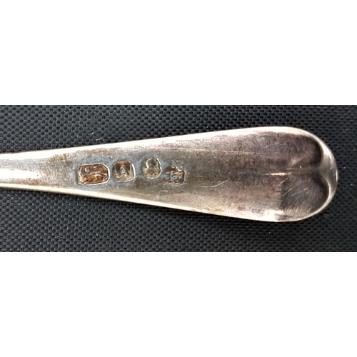 180 - London 1796, Pelex and Ann Bateman - 3 Silver Teaspoons - 12.5cm long - Weight c.39grams (13grams ea... 