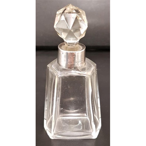 191 - Birmingham 1923 Silver Banded Scent Bottle