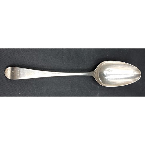 199 - Georgian Silver Tablespoon, Hallmarked Chester c.1776.-60 grams