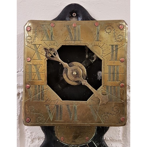 227 - 18th Century Water Driven Wall Clock 