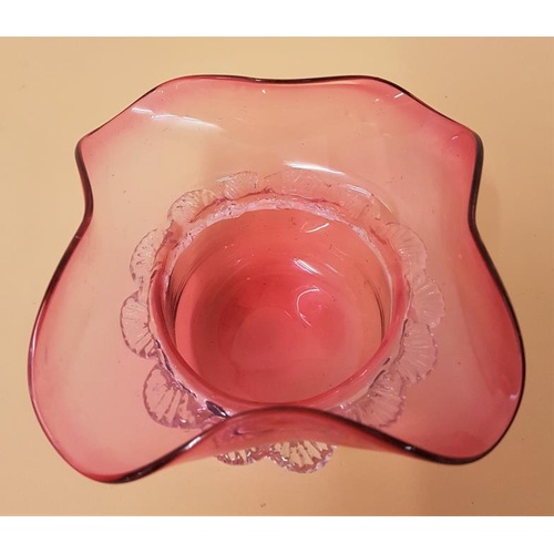 311 - Cranberry Glass Bowl