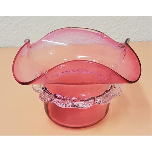 311 - Cranberry Glass Bowl