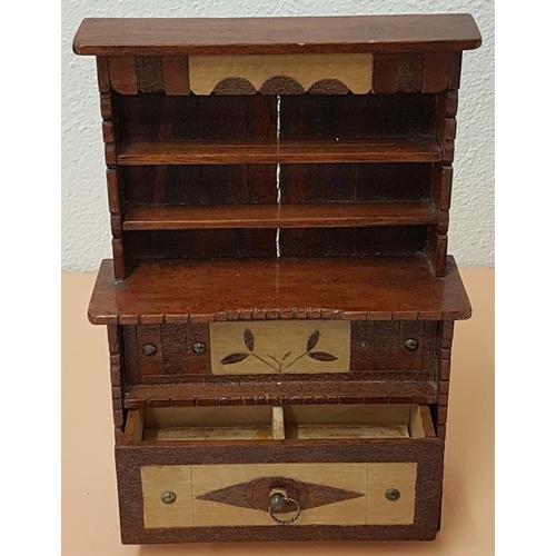 318 - Early 20th Century mixed wood Apprentice Dresser - 30cm tall x 21.5cm wide