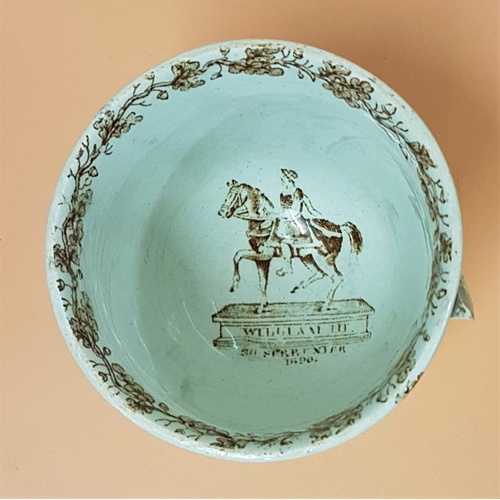 369 - Early 19th Century King William III No Surrender Patriotic Loyalist Cop and Saucer 1690. King Billy ... 