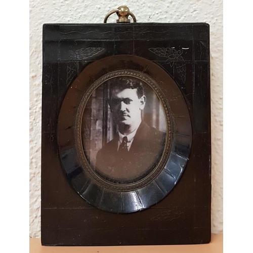 370 - 20th Century Portrait Miniature of Michael Collins in an antique style frame. After the original. Si... 