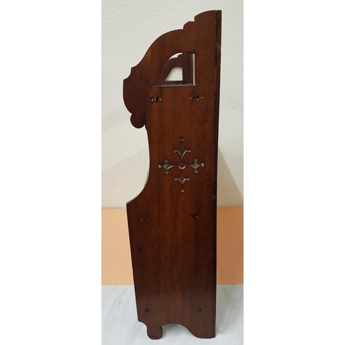 456 - Set of Open Mahogany Wall Shelves/Bracket, c.22.5in wide, 22.5in tall