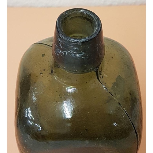 59A - Original 19th Century Gin Bottle, Green glass, undamaged, 24cm tall, 8cm diameter
