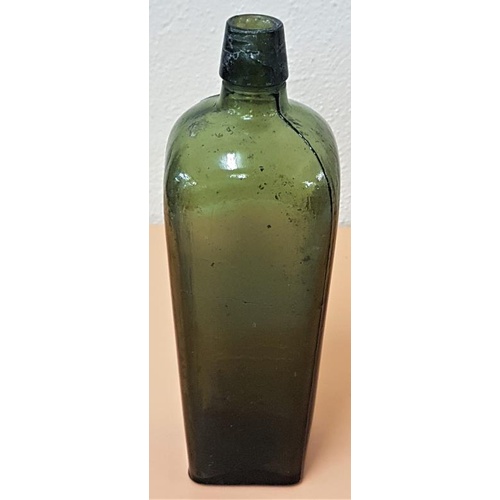 59A - Original 19th Century Gin Bottle, Green glass, undamaged, 24cm tall, 8cm diameter