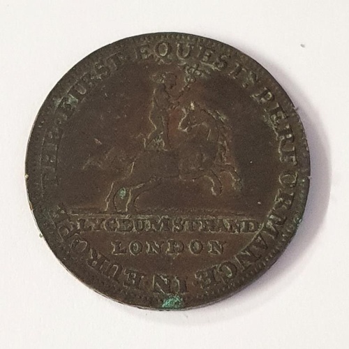 151 - Phillip Astley Magic Token from 1795, Astley is best known as the Author of Natural Magic 1785. The ... 
