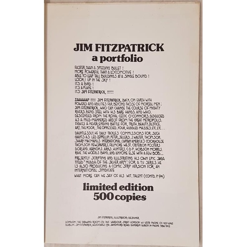 10 - Jim Fitzpatrick a Portfolio Ltd Edition of 500 Copies Inquisition Press – this copy from the Victori... 