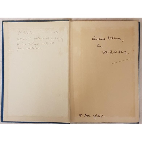 24 - R.N.D. Wilson. The Holy Wells of Orris. 1927. First. Signed presentation copy & manuscript from ... 