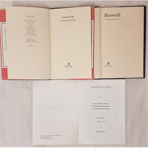 42 - Seamus Heaney - Seeing Things, Beowulf and Making Music - all first editions