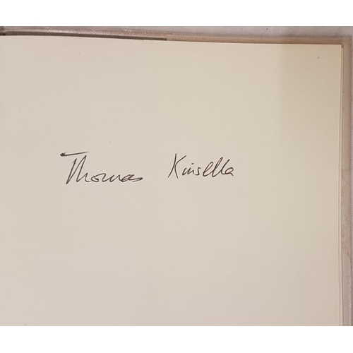64 - Kinsella, Thomas. Downstream. Dublin: Dolmen Press, 1962. Octavo. 1st edition. Beige cloth. Signed b... 