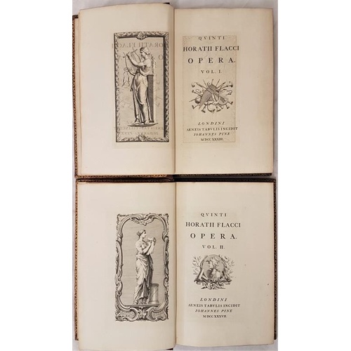 114 - London: Pine, 1733-1737,. Hardcover. Condition: Fine. 2 volumes, 9 inches tall. A wonderful 18th cen... 