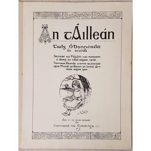 191 - [Most attractive colour illustrations]. An t-Aillean. Tadhg O' Donnchadha do Scriobh. Seoirse Ua Fag... 