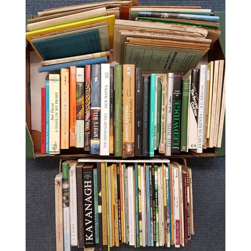 5 - Box of Modern Irish Literature and odd nos of mags and journals; poetry and literature. c. 50 vols a... 