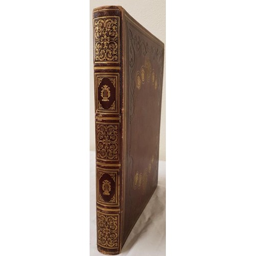 8 - Gilt scrap Book (Victorian) Numerous colour plates and b/w engravings. Gilt morocco binding. Gilt sp... 