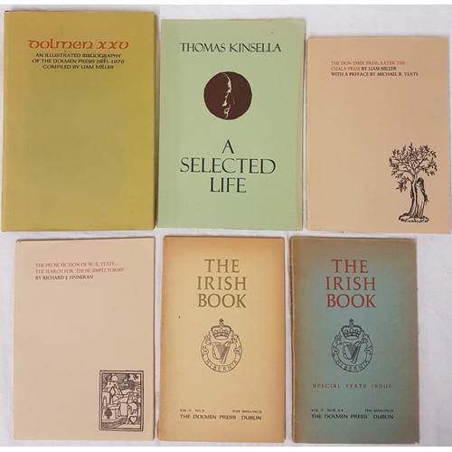 21 - Dolmen Press. Special Yeats Issue;  The Cuala Press; The Dolmen Bibliography and 3 others.... 