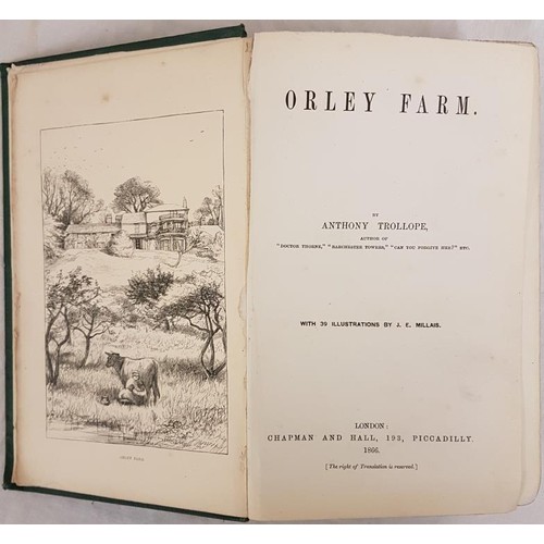25 - Anthony Trollope  Orley Farm 1866. First edit. Illustrated by J. E. Millais. Original clot... 