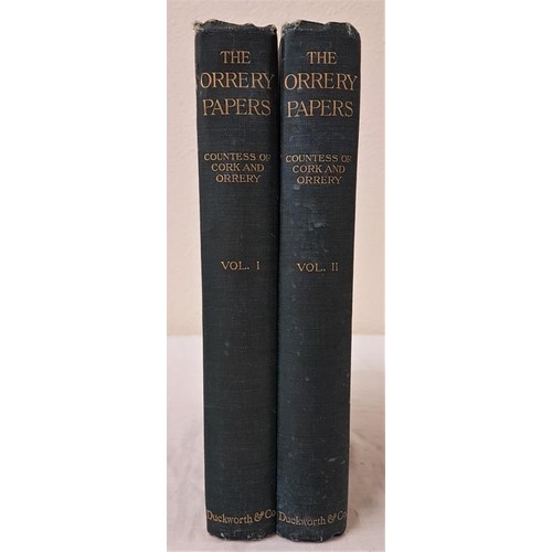 52 - Orrery Papers. Edited by the Countess of Cork and Orrery. London, 1903 first edition 2 vols. large o... 