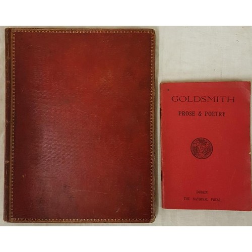59 - Goldsmith, Oliver, The Traveller etc. a collection of poems with To William Payne, These Sketches ar... 