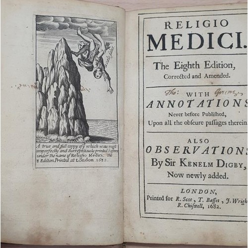 90 - Religio Medici: the eighth edition corrected and amended with annotations never before published upo... 