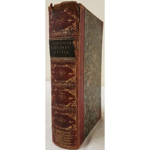 103 - Livingstone  'Missionary Travels to Africa' first edition, 1857. Wear to spine