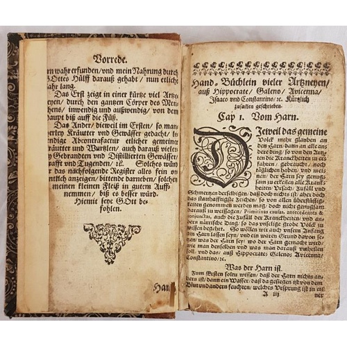 126 - Bon Allerhand Arkhen. C. 1600. 2 volumes in 1. German text. Scarce botanical work with 185 botanical... 