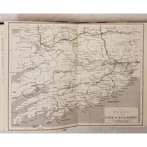 133 - Hall, Mr. & Mrs. S.C. A Week at Killarney London, 1865 plates, maps, woodcut illustrations, hand... 