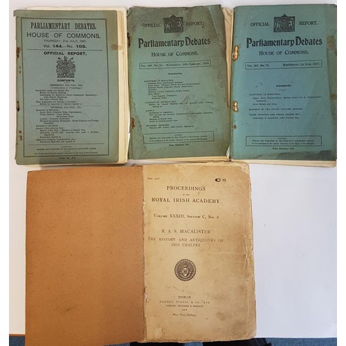 152 - Proceedings Of the Royal Irish Academy June 1916. Parliamentary Debate books and Rules for Nati... 