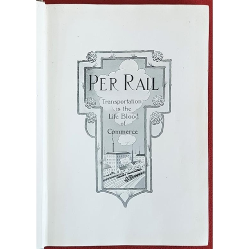 170 - 'Per Rail' 1913. 1st Edition. Illustrated with large folding coloured map of Imningham Deep water do... 