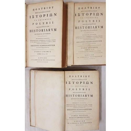 176 - Polybius - Historium 1789 - 3 volumes