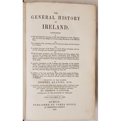 179 - O Connor Dermod The General History of Ireland Collected by the Learned Geoffrey Keating D. D. Trans... 