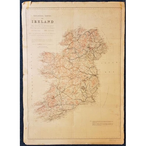 565 - Geological Survey of Ireland, Map showing the distribution of Peat-bogs and Coalfields in Ireland, O... 