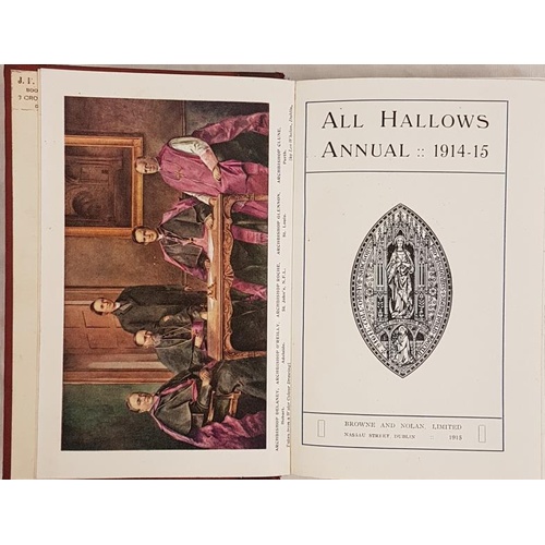 581 - All Hallows Annuals, 7 vols covering years 1914-15, 1922-1924, 1925-1928 (these 3 vols quarter leath... 