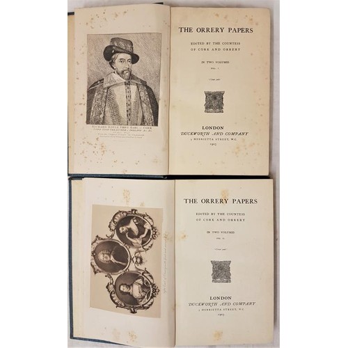 588 - The Orrery Papers edited by the Countess of Cork and Orrery, 2 vols 1903.