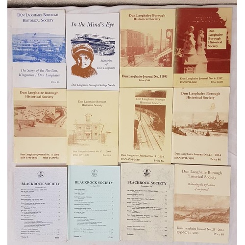 592 - Dun Laoghaire Borough Historical Society Journals – 9 issues for the years 1991, 1993, 1997, 2002, 2... 