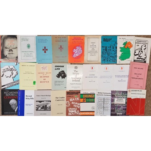 17 - Northern Ireland Troubles:   26 pamphlets from various political groups, individuals or th... 