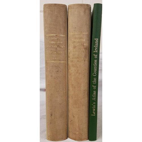 24 - Samuel Lewis A Topographical Dictionary of Ireland. 1837. 2 vols. Fine original cloth plus S.Lewis. ... 